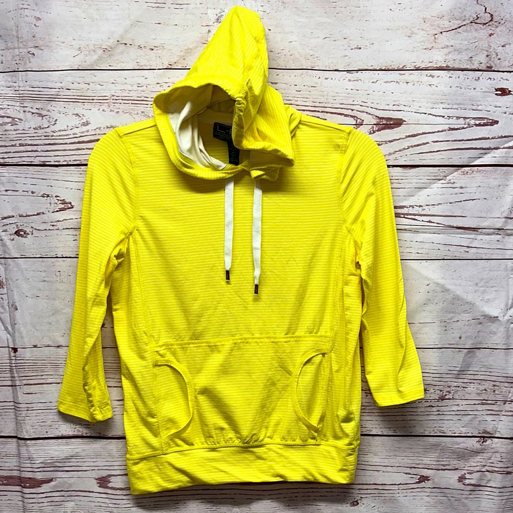 Ralph Lauren Yellow Striped Hoodie Size XS